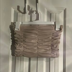 Ruched Satin Tube Top by Forever 21